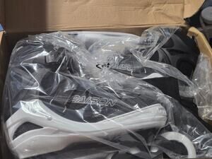 Adjustable Inline Skates Full Light-Up Wheels Black/White New Open Box